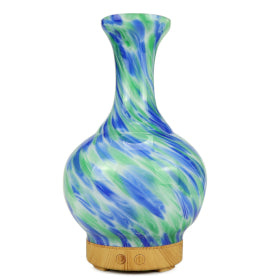 Aroma Atomiser - Glass Vase with Green UK Plug