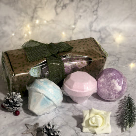 Set Of 3 Gemstone Bathbombs Gift Pack - Mix 1 (DSGIFTB-03)